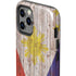 Philippines Flag Dark Wood iPhone 12 Pro Max Impact Case